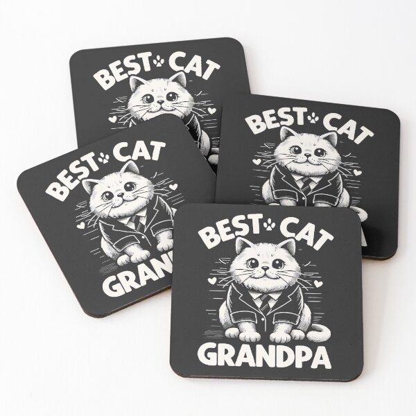 Item preview, Best Cat Grandpa - Whiskered Wisdom designed and sold by Designowner.