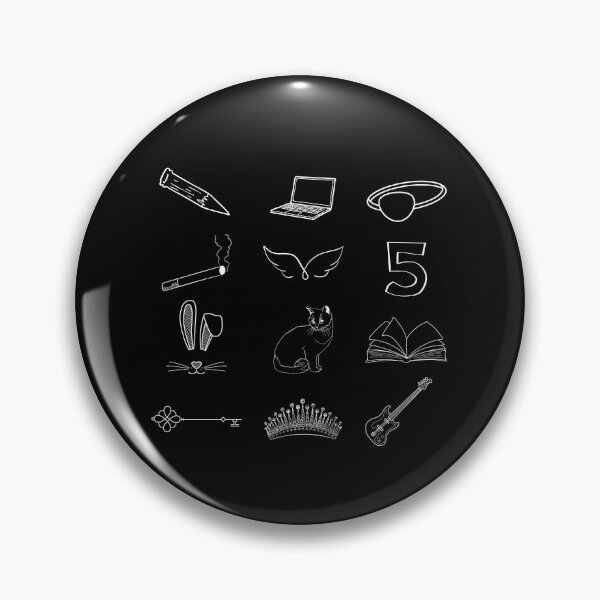 Item preview, Buffy the Vampire Slayer Minimalist Character Symbols - White designed and sold by anya-jenkins.