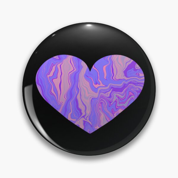 Item preview, Vibrant Chaos Marble Heart color option 4 designed and sold by ArtbyDLP.