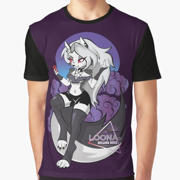Item preview, Loona Hellhound Retro Helluva Boss X Hazbin Hotel designed and sold by reelanimedragon.