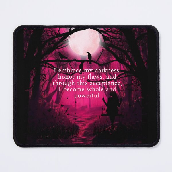 Item preview, Embrace Shadows, Honor Flaws: Gothic Moon Affirmations designed and sold by BlackSirenSociety.