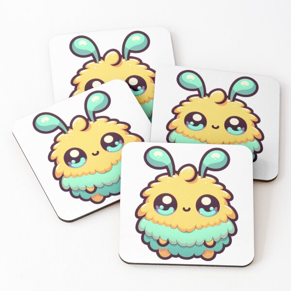 Item preview, Kawaii Bug Named Fuzzy Fluff  designed and sold by BassHeadMomma.