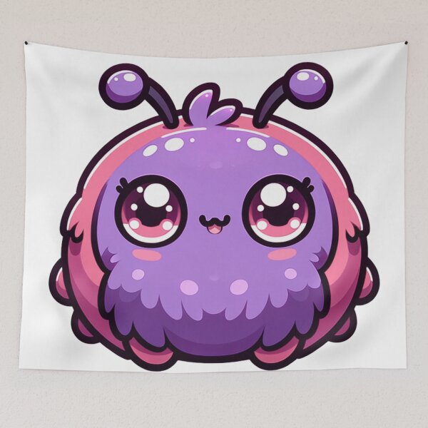 Item preview, Kawaii Bug Named Fuzzy Hug designed and sold by BassHeadMomma.