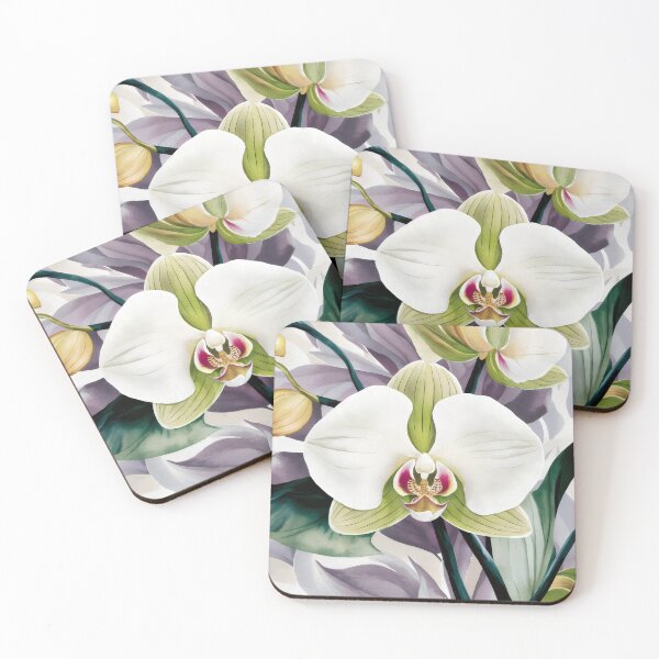 Item preview, White Orchid, Watercolor Art designed and sold by patterncrow.