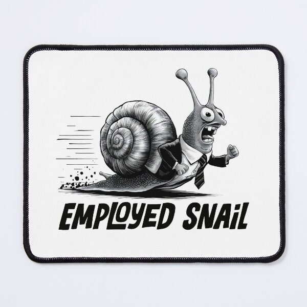 Item preview, Employed snail. Hand-drawn snail. Hurry up! designed and sold by Grygiel23.