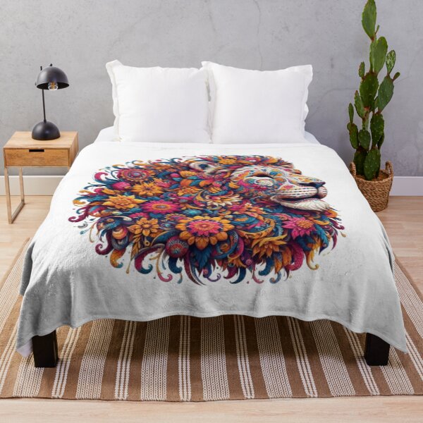 Item preview, Floral Majesty: Lion in the African Dawn designed and sold by LyssasMindArt.