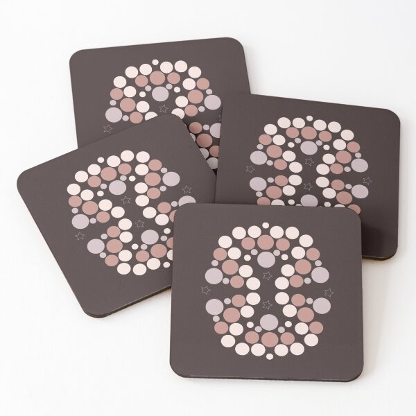 Item preview, Peach Dots and Stars, Peach Polka Dots, Ethnic Bandni Print, Peach Star designed and sold by Art Shimmers.
