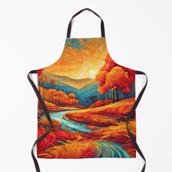 Item preview, Vibrant Fall River Scene designed and sold by Health And Fitness Posts e-Store.