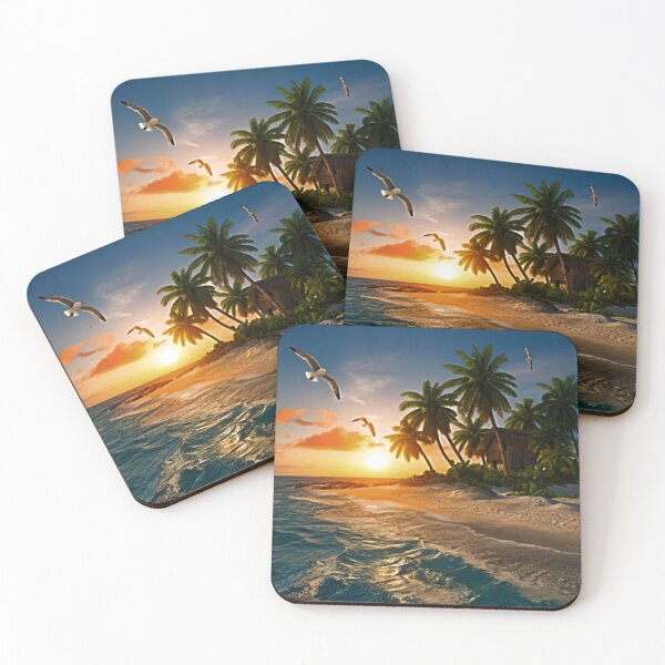 Item preview, Tropical Beach Sunset designed and sold by trailsitravel.
