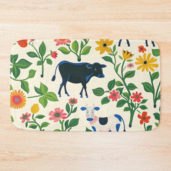 Item preview, Surprised cows and flowers  designed and sold by Folksy Living.