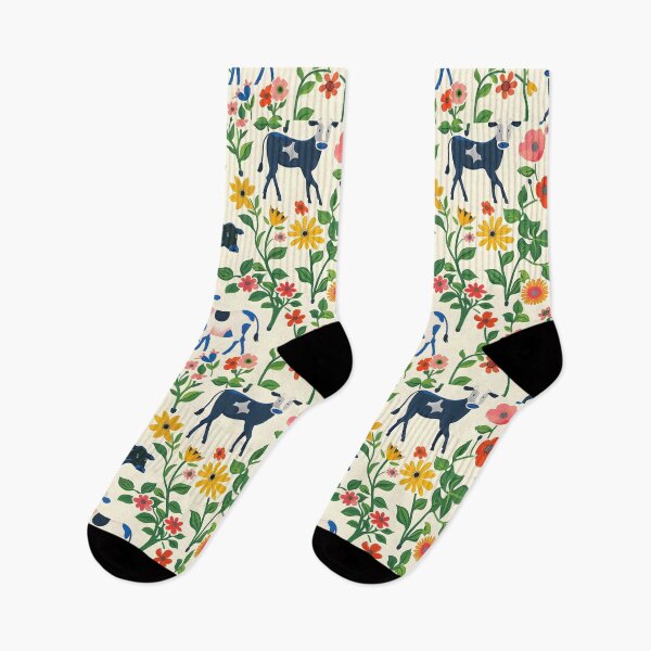 Item preview, Surprised cows and flowers  designed and sold by Folksy Living.