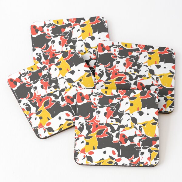 Item preview, Cows modern colour blocks designed and sold by Folksy Living.