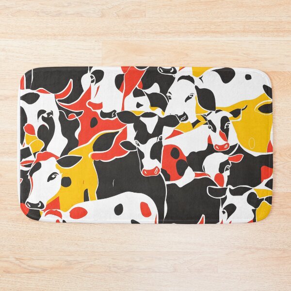 Item preview, Cows modern colour blocks designed and sold by Folksy Living.