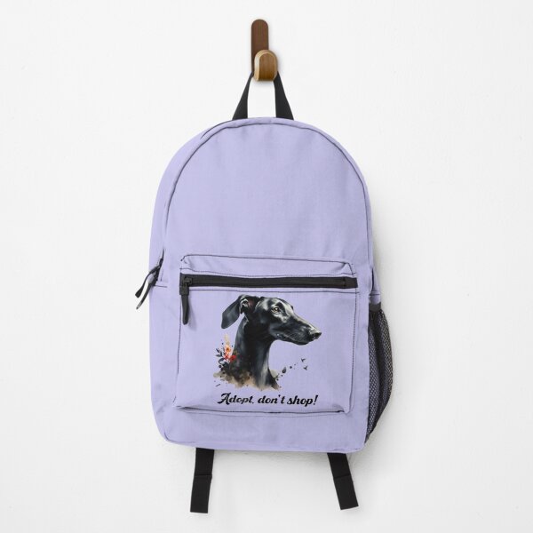 Item preview, Adopt, don't shop! - Black Galgo Español in watercolor designed and sold by Berlini.