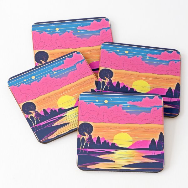 Item preview, Colorful Evening Landscape Painting designed and sold by Health And Fitness Posts e-Store.