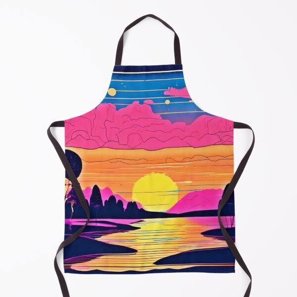 Item preview, Colorful Evening Landscape Painting designed and sold by Health And Fitness Posts e-Store.