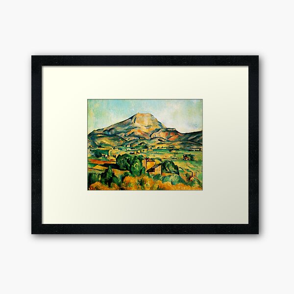 Aperçu de l'œuvre HD Montagne Sainte-Victoire, par Paul Cezanne 1900 HAUTE RÉSOLUTION créée et vendue par MINDTHECHERRY.