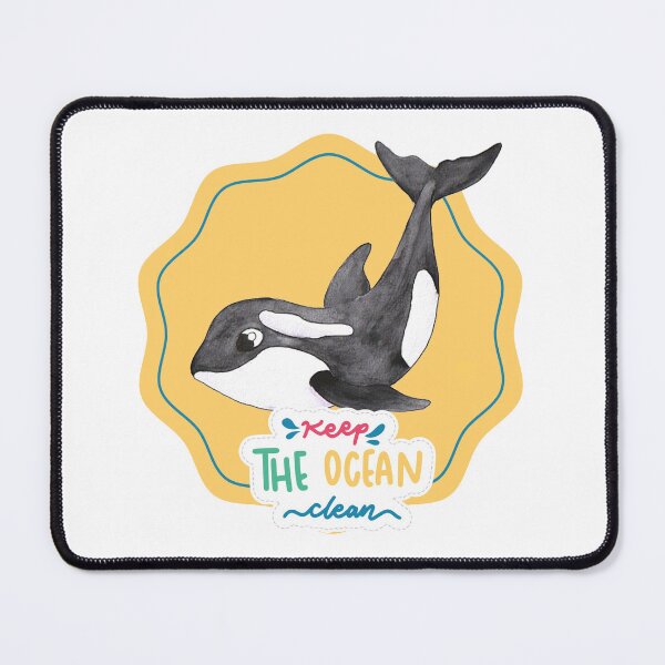 Item preview, keep the ocean clean, orca designed and sold by Chouetteplanete.
