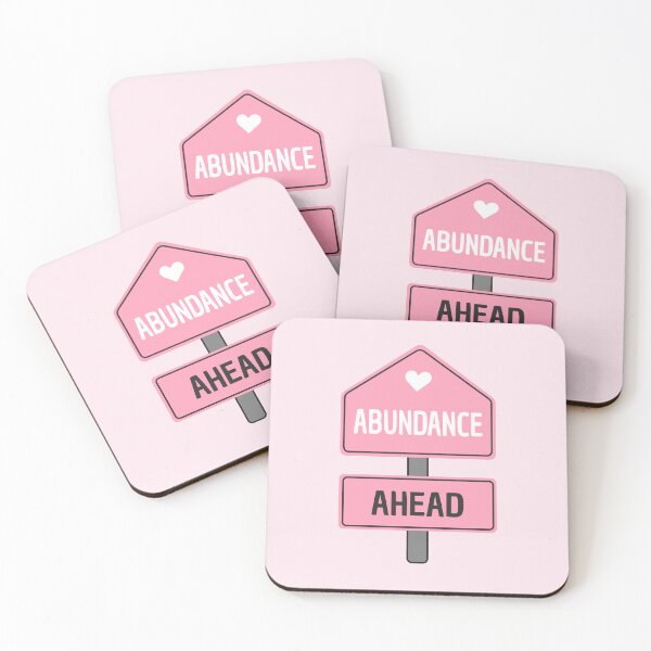 Item preview, Abundance Ahead Pink Sign designed and sold by wonderxwander.