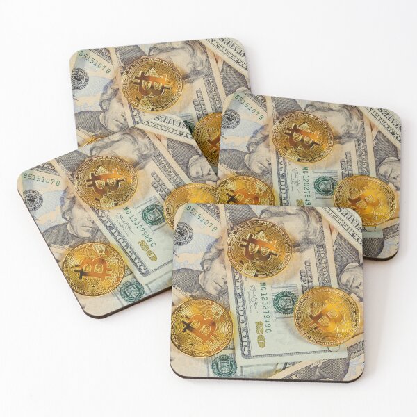Item preview, Bitcoins and dollars designed and sold by stevanovicigor.