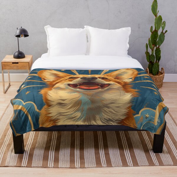 Aperçu de l'œuvre Welsh Corgi Art Déco créée et vendue par ArtWildCreate.