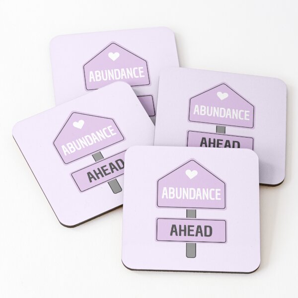 Item preview, Abundance Ahead Purple Sign designed and sold by wonderxwander.