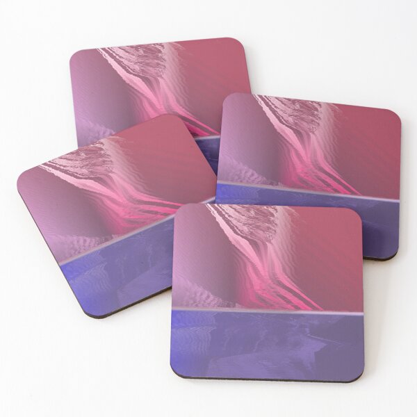 Item preview, Pink Cosmic Lights Over Blue Water - Celestial Abstract Landscape designed and sold by MusicArtAndGrind.