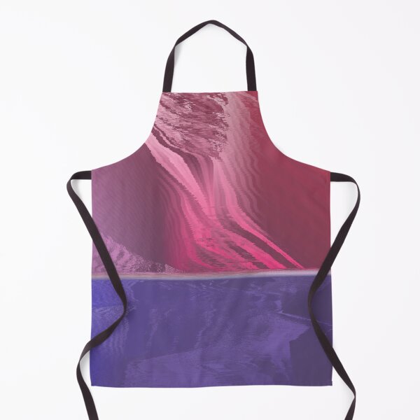 Item preview, Pink Cosmic Lights Over Blue Water - Celestial Abstract Landscape designed and sold by MusicArtAndGrind.