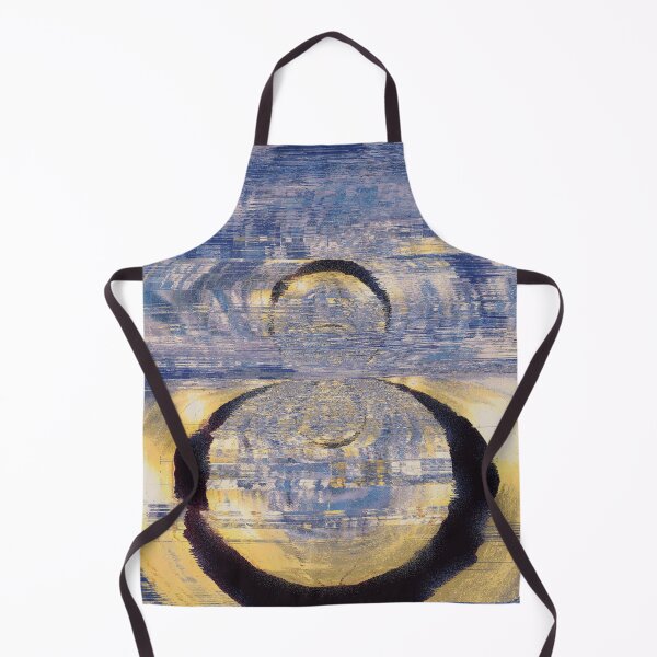 Item preview, Black Hole Spacetime Distortion - Blue and Gold Celestial Abstract Art designed and sold by MusicArtAndGrind.