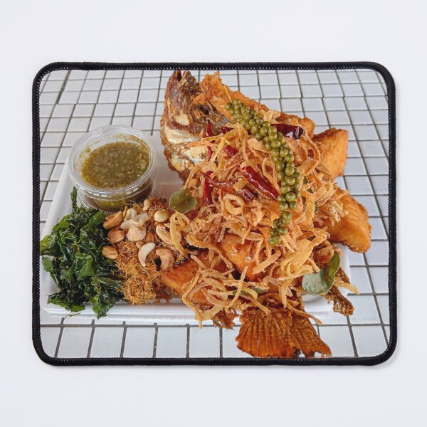Item preview, Plaa Tod Samoon Prai Thai Fried Fish Herbal Salad designed and sold by Kevin Miller Photography.