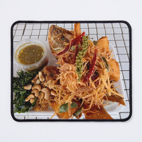 Item preview, Plaa Tod Samoon Prai Thai Fried Fish Herbal Salad designed and sold by Kevin Miller Photography.