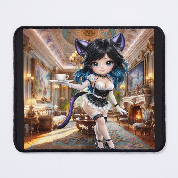 Item preview, Furry Maids Chibi Black Panther Zinhle designed and sold by CHIBI_POPZ.