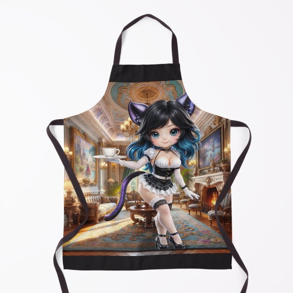 Item preview, Furry Maids Chibi Black Panther Zinhle designed and sold by CHIBI_POPZ.