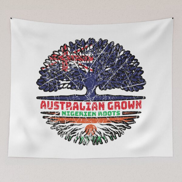 Item preview, Niger Nigerien Australian Australia Tree Roots Flag designed and sold by FlagX.
