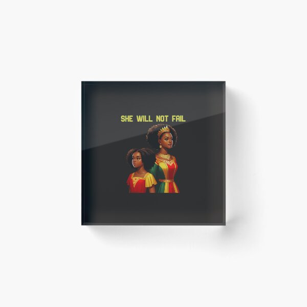 Item preview, She Will Not Fail: Juneteenth Empowerment African American Queen Pride designed and sold by elynne9.