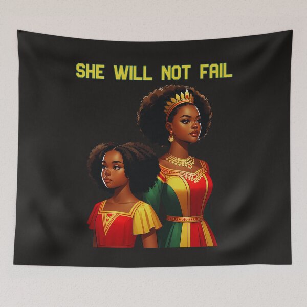 Item preview, She Will Not Fail: Juneteenth Empowerment African American Queen Pride designed and sold by elynne9.