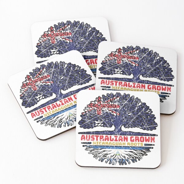 Item preview, Nicaragua Nicaraguan Australian Australia Tree Roots Flag designed and sold by FlagX.