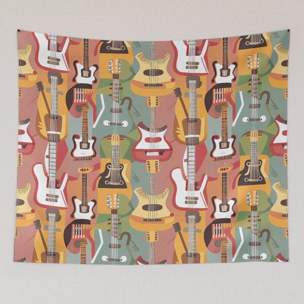 Item preview, Vibrant Melody: A Symphony of Colorful Guitars designed and sold by FocusedArt.