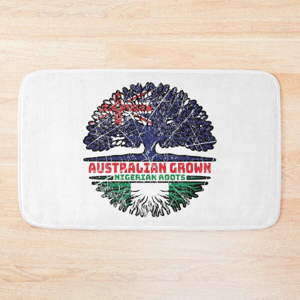 Item preview, Nigeria Nigerian Australian Australia Tree Roots Flag designed and sold by FlagX.