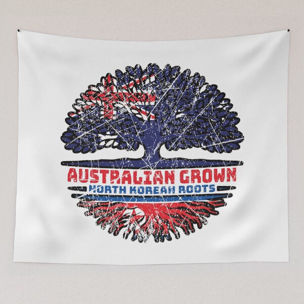 Item preview, North Korea North Korean Australian Australia Tree Roots Flag designed and sold by FlagX.