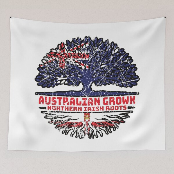 Item preview, Northern Ireland Northern Irish Australian Australia Tree Roots Flag designed and sold by FlagX.