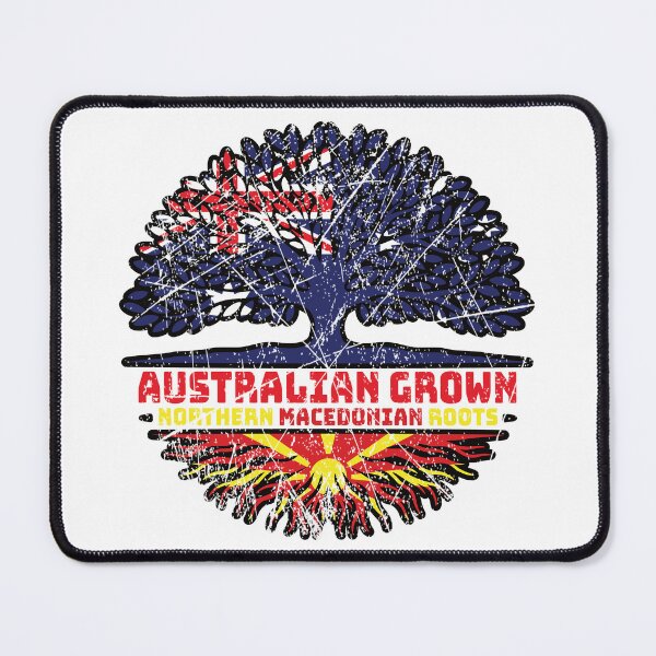 Item preview, Northern Macedonia Northern Macedonian Australian Australia Tree Roots Flag designed and sold by FlagX.