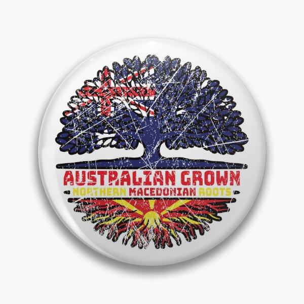 Item preview, Northern Macedonia Northern Macedonian Australian Australia Tree Roots Flag designed and sold by FlagX.