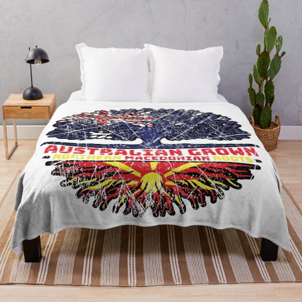 Item preview, Northern Macedonia Northern Macedonian Australian Australia Tree Roots Flag designed and sold by FlagX.