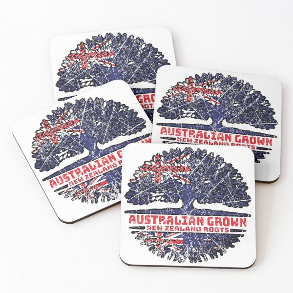 Artikelvorschau, Neuseeland Neuseeland Australier Australien Baum Wurzeln Flagge entworfen und verkauft von FlagX.