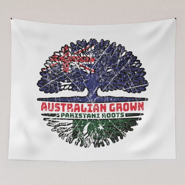 Item preview, Pakistan Pakistani Australian Australia Tree Roots Flag designed and sold by FlagX.