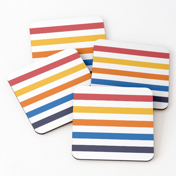 Item preview, Retro vintage color stripes sunset colors designed and sold by TalBright.