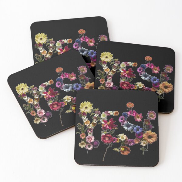 Item preview, Inscription yes between the flowers designed and sold by KusyArt.