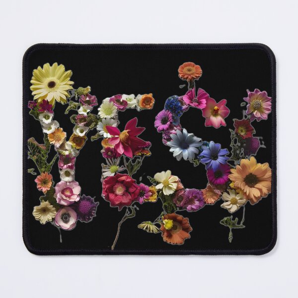 Item preview, Inscription yes between the flowers designed and sold by KusyArt.