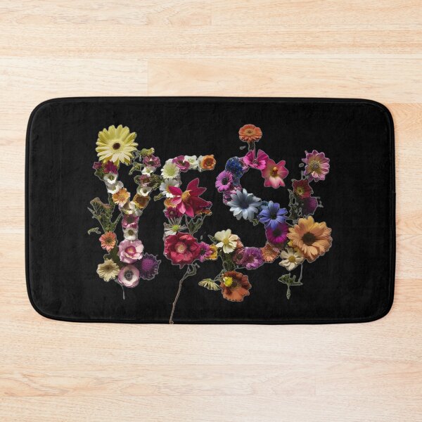 Item preview, Inscription yes between the flowers designed and sold by KusyArt.